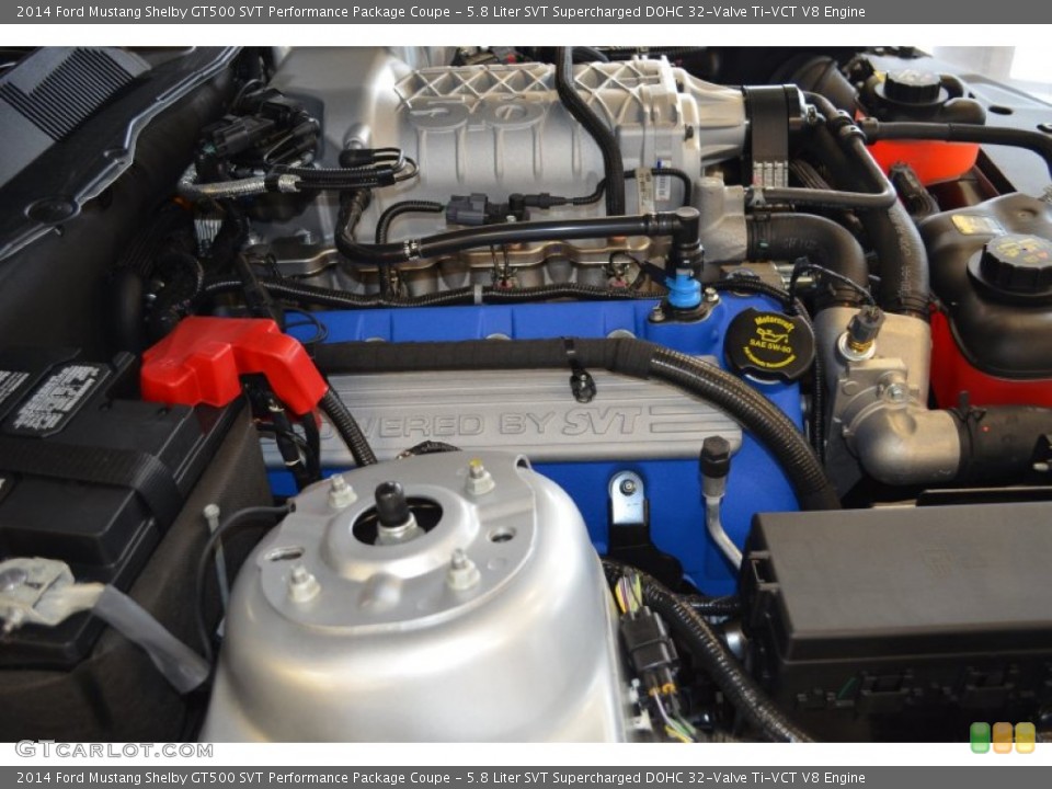 5.8 Liter SVT Supercharged DOHC 32-Valve Ti-VCT V8 Engine for the 2014 Ford Mustang #89085068