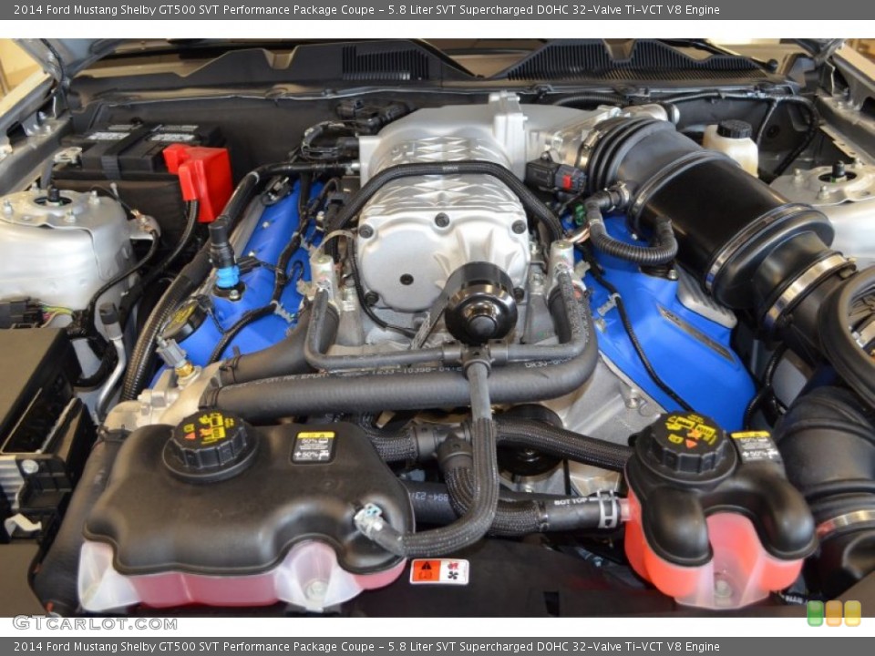 5.8 Liter SVT Supercharged DOHC 32-Valve Ti-VCT V8 Engine for the 2014 Ford Mustang #89085092