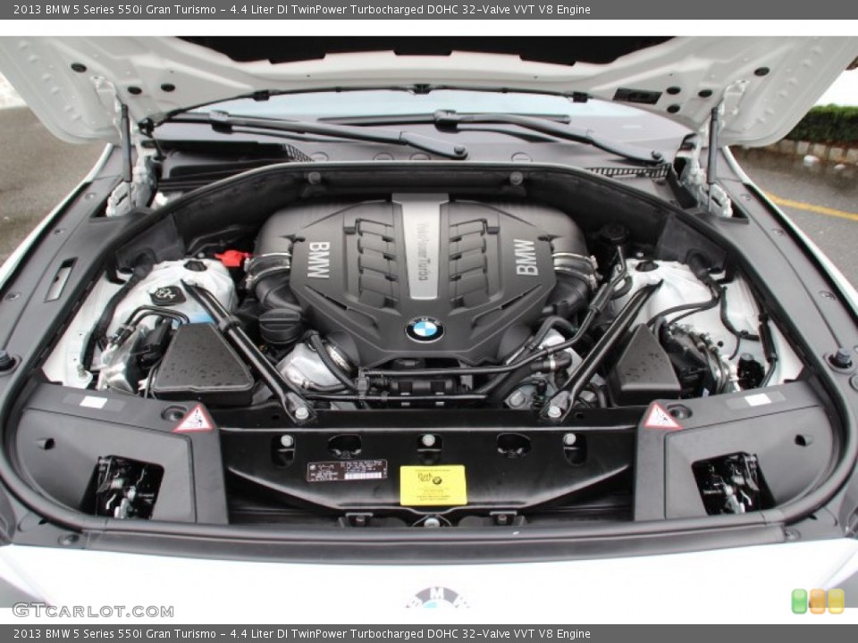 4.4 Liter DI TwinPower Turbocharged DOHC 32-Valve VVT V8 2013 BMW 5 Series Engine