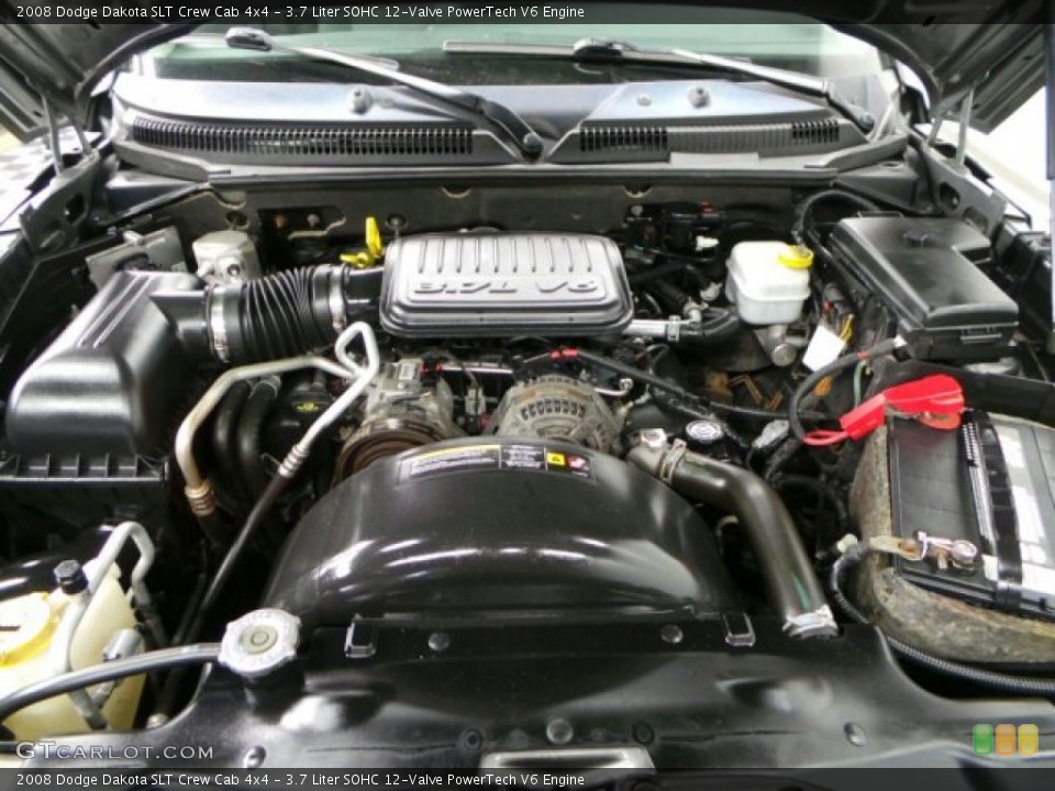 3.7 Liter SOHC 12-Valve PowerTech V6 Engine for the 2008 Dodge Dakota #89095364