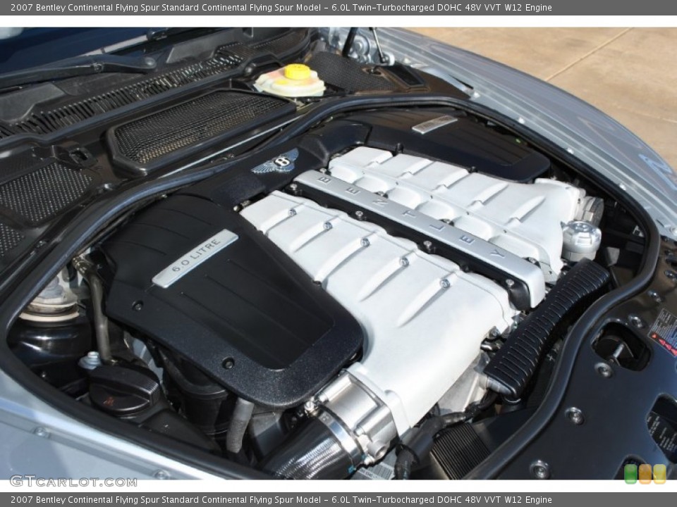 6.0L Twin-Turbocharged DOHC 48V VVT W12 2007 Bentley Continental Flying Spur Engine