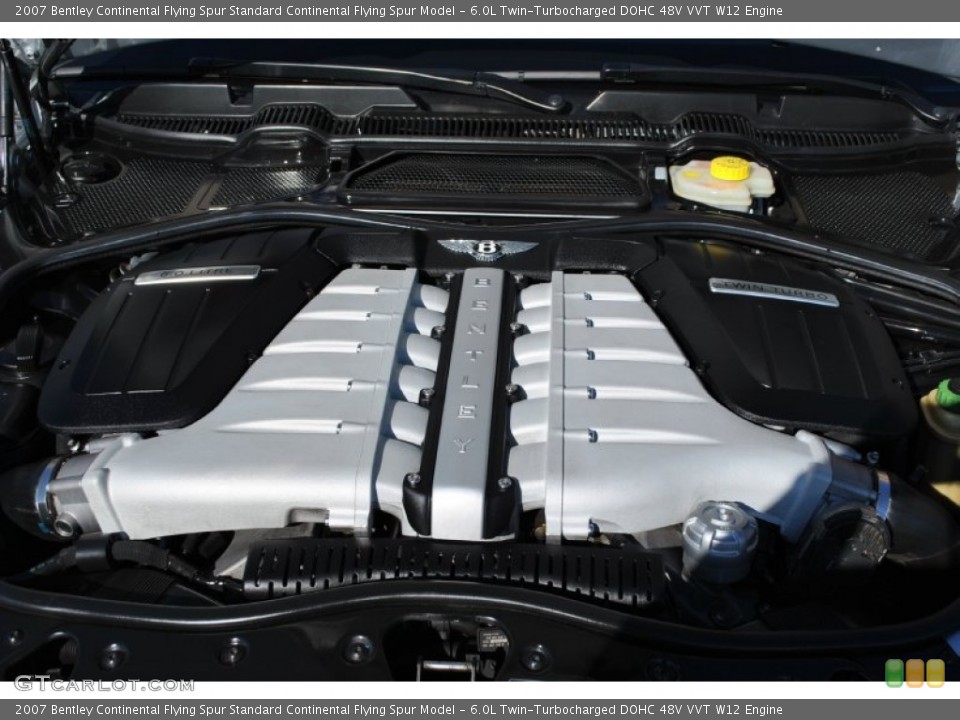 6.0L TwinTurbocharged DOHC 48V VVT W12 Engine for the 2007 Bentley