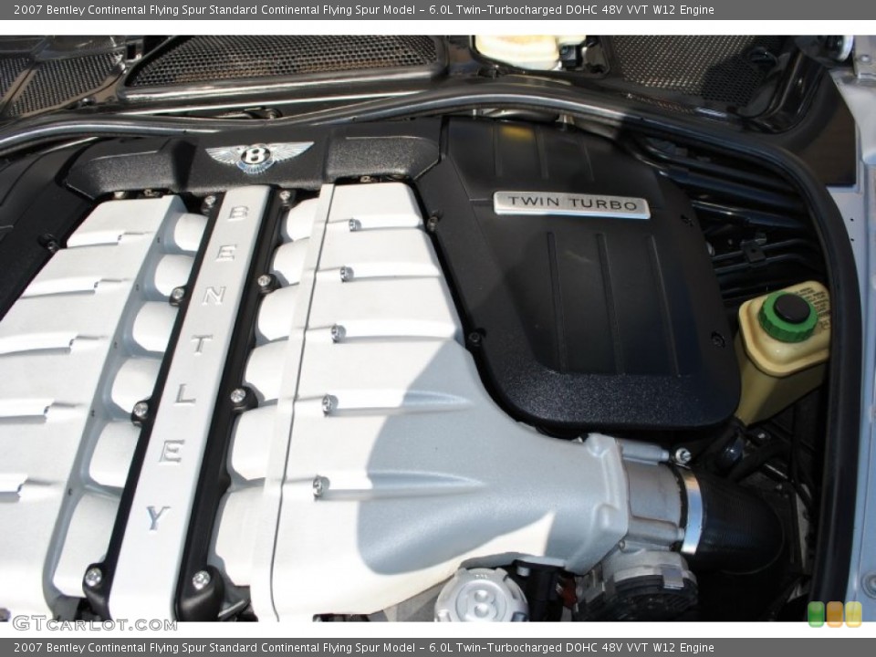 6.0L Twin-Turbocharged DOHC 48V VVT W12 Engine for the 2007 Bentley Continental Flying Spur #89105120
