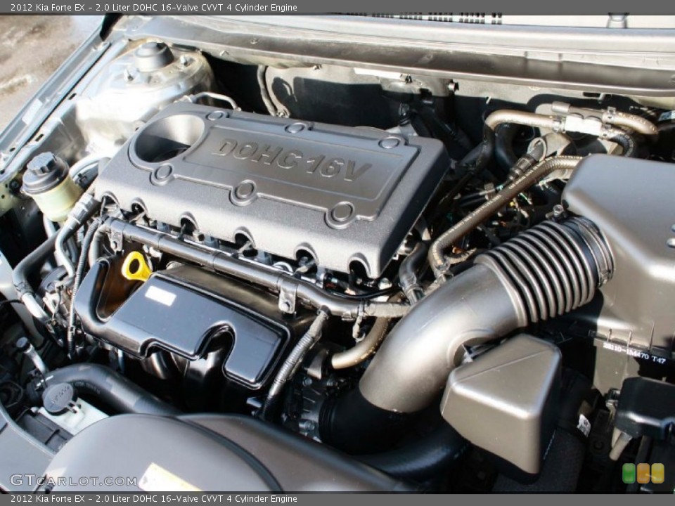 2.0 Liter DOHC 16-Valve CVVT 4 Cylinder 2012 Kia Forte Engine