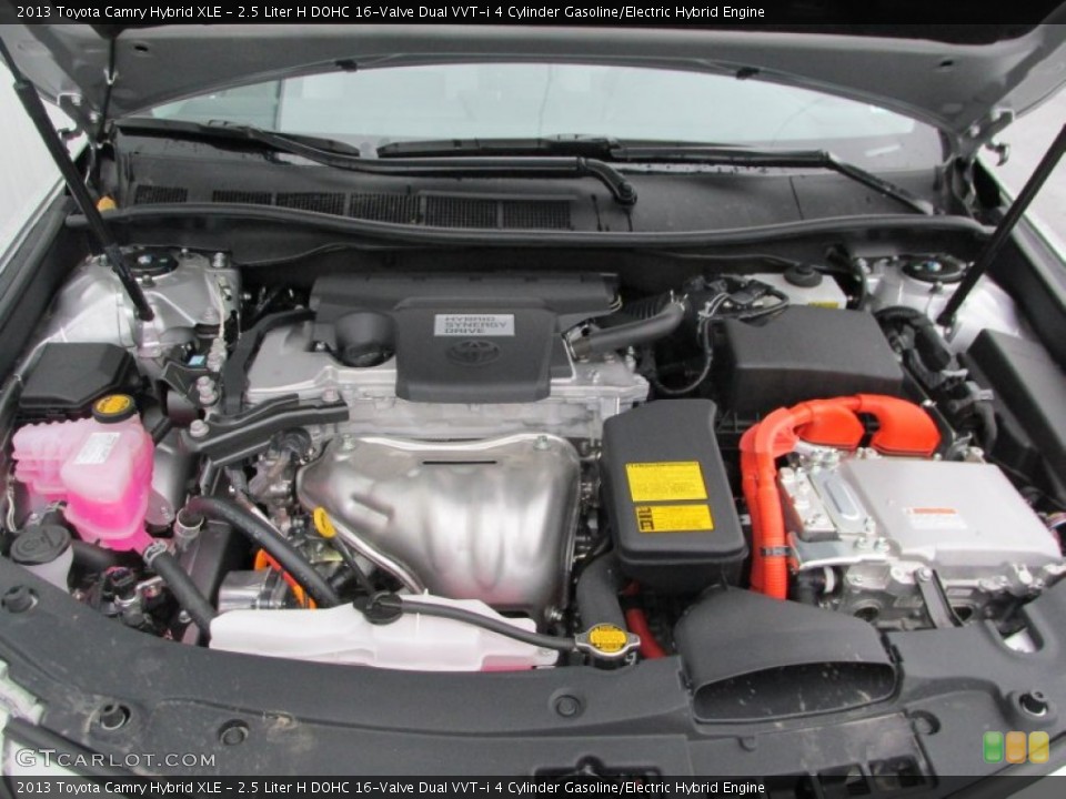 2.5 Liter H DOHC 16-Valve Dual VVT-i 4 Cylinder Gasoline/Electric Hybrid Engine for the 2013 Toyota Camry #89133272