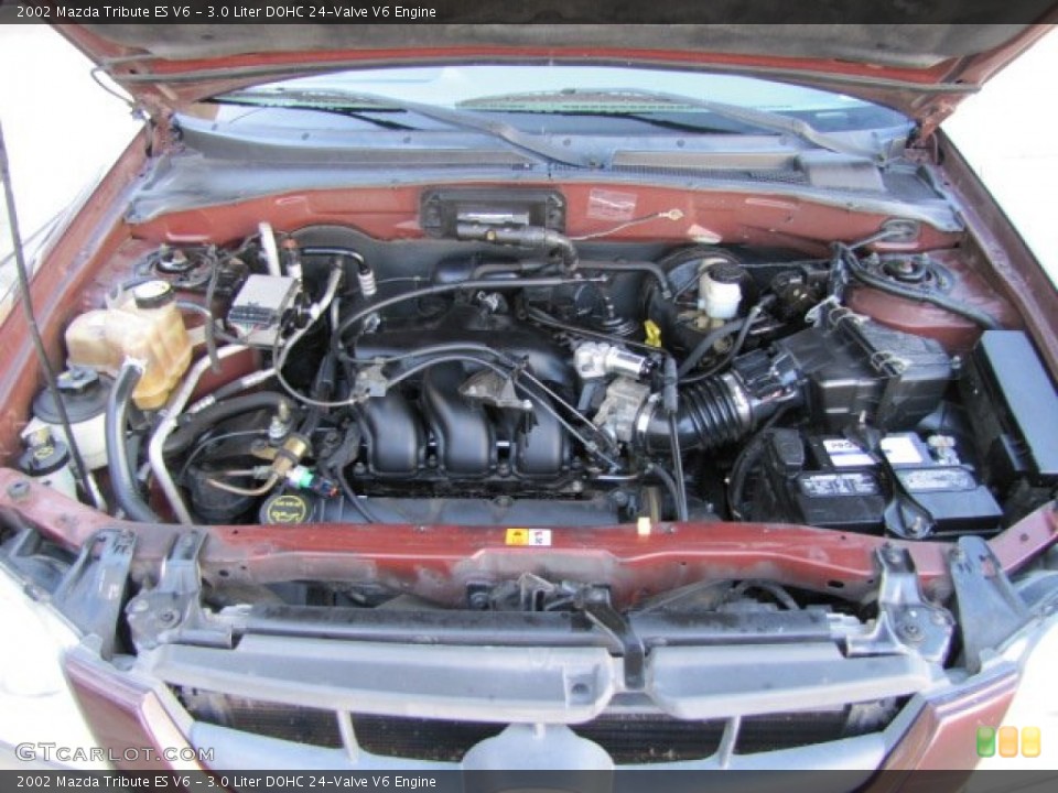 3.0 Liter DOHC 24-Valve V6 2002 Mazda Tribute Engine