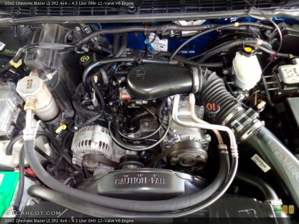 4.3 Liter OHV 12-Valve V6 Engine for the 2002 Chevrolet Blazer #89169952