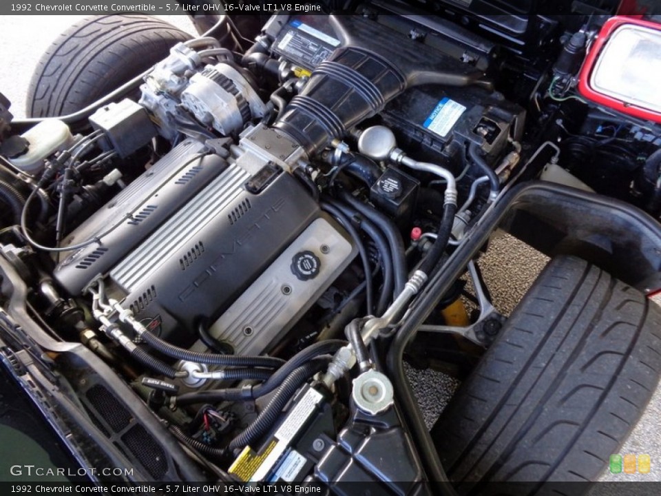 5.7 Liter OHV 16-Valve LT1 V8 Engine for the 1992 Chevrolet Corvette #89172625