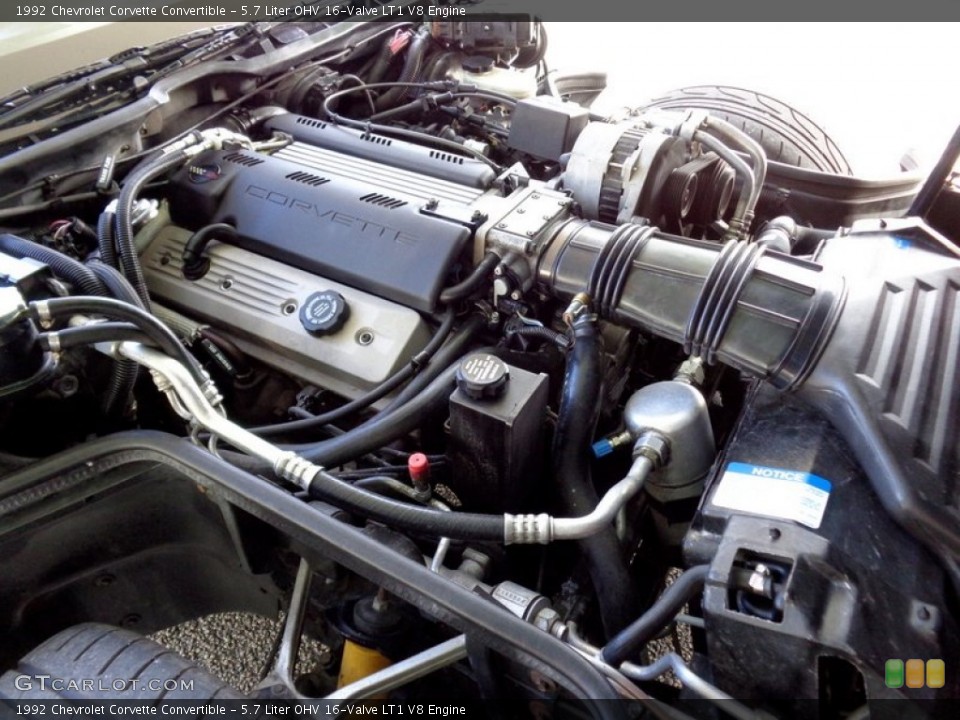 5.7 Liter OHV 16-Valve LT1 V8 Engine for the 1992 Chevrolet Corvette #89173087