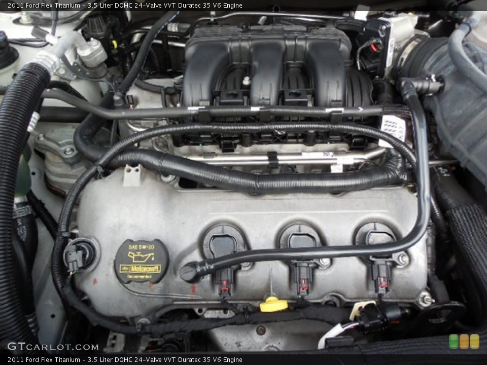 3.5 Liter DOHC 24-Valve VVT Duratec 35 V6 Engine for the 2011 Ford Flex #89177182