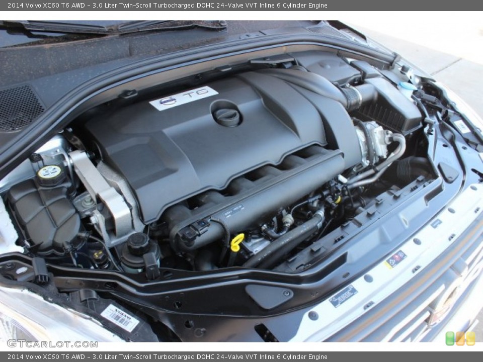 3.0 Liter Twin-Scroll Turbocharged DOHC 24-Valve VVT Inline 6 Cylinder 2014 Volvo XC60 Engine