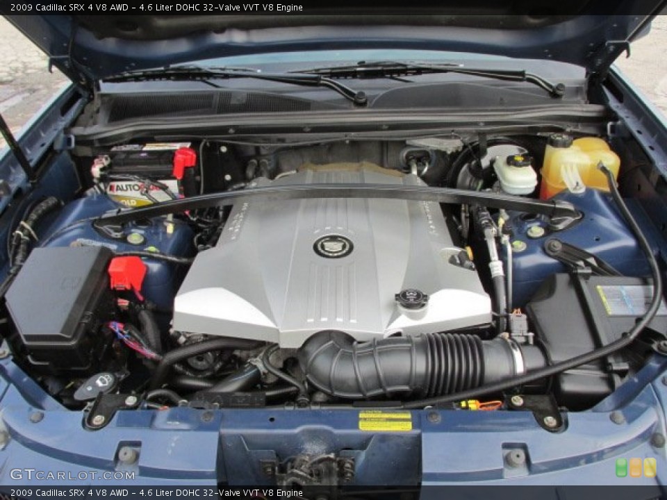 4.6 Liter DOHC 32-Valve VVT V8 2009 Cadillac SRX Engine