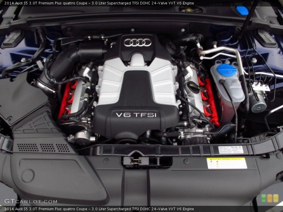 3.0 Liter Supercharged TFSI DOHC 24-Valve VVT V6 Engine for the 2014 Audi S5 #89277447