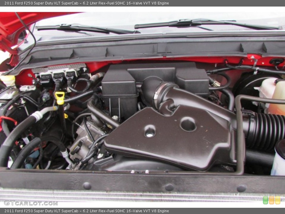 6.2 Liter Flex-Fuel SOHC 16-Valve VVT V8 Engine for the 2011 Ford F250 Super Duty #89283870