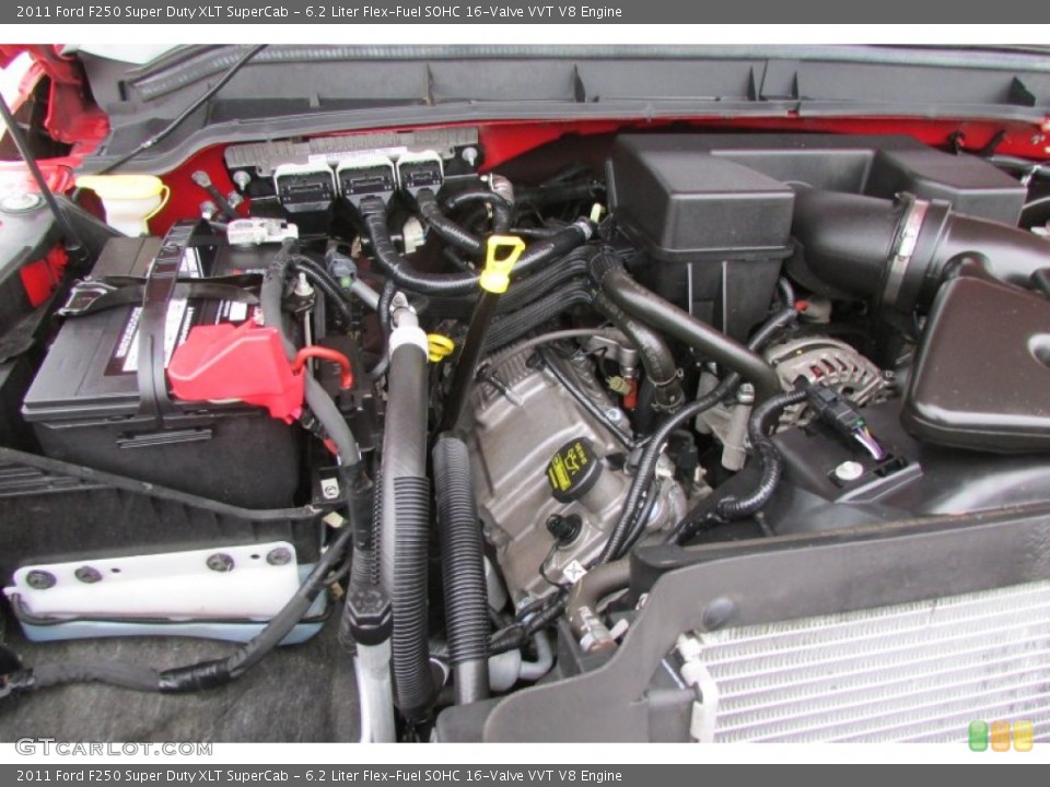 6.2 Liter Flex-Fuel SOHC 16-Valve VVT V8 Engine for the 2011 Ford F250 Super Duty #89283894