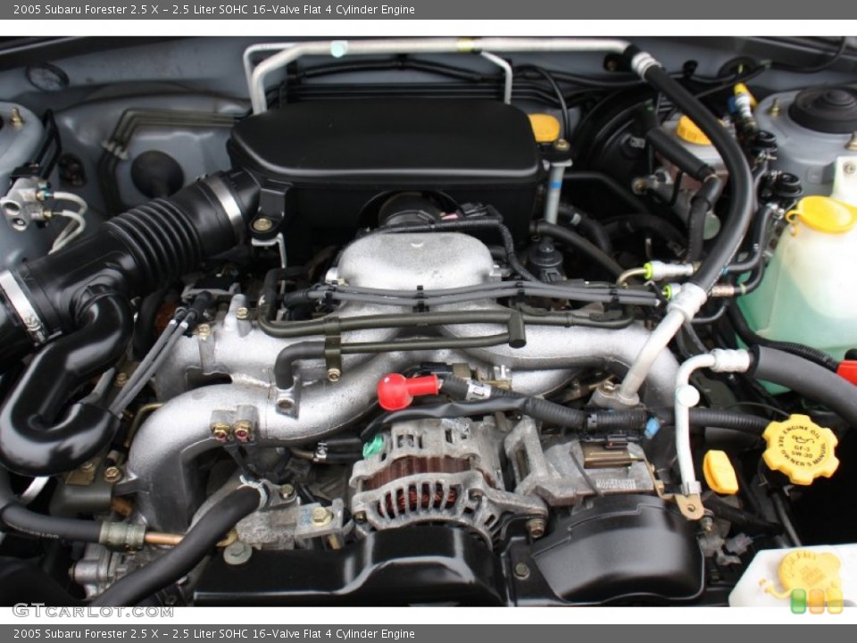 2.5 Liter SOHC 16-Valve Flat 4 Cylinder Engine for the 2005 Subaru Forester #89362789