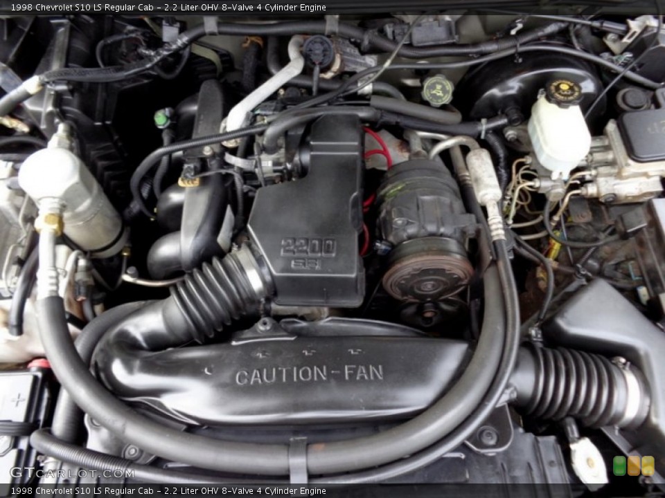 2.2 Liter OHV 8-Valve 4 Cylinder Engine for the 1998 Chevrolet S10 #89397861
