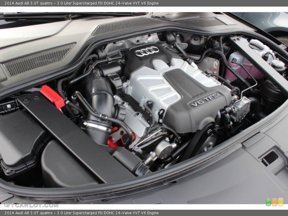 3.0 Liter Supercharged FSI DOHC 24-Valve VVT V6 Engine for the 2014 Audi A8 #89434698