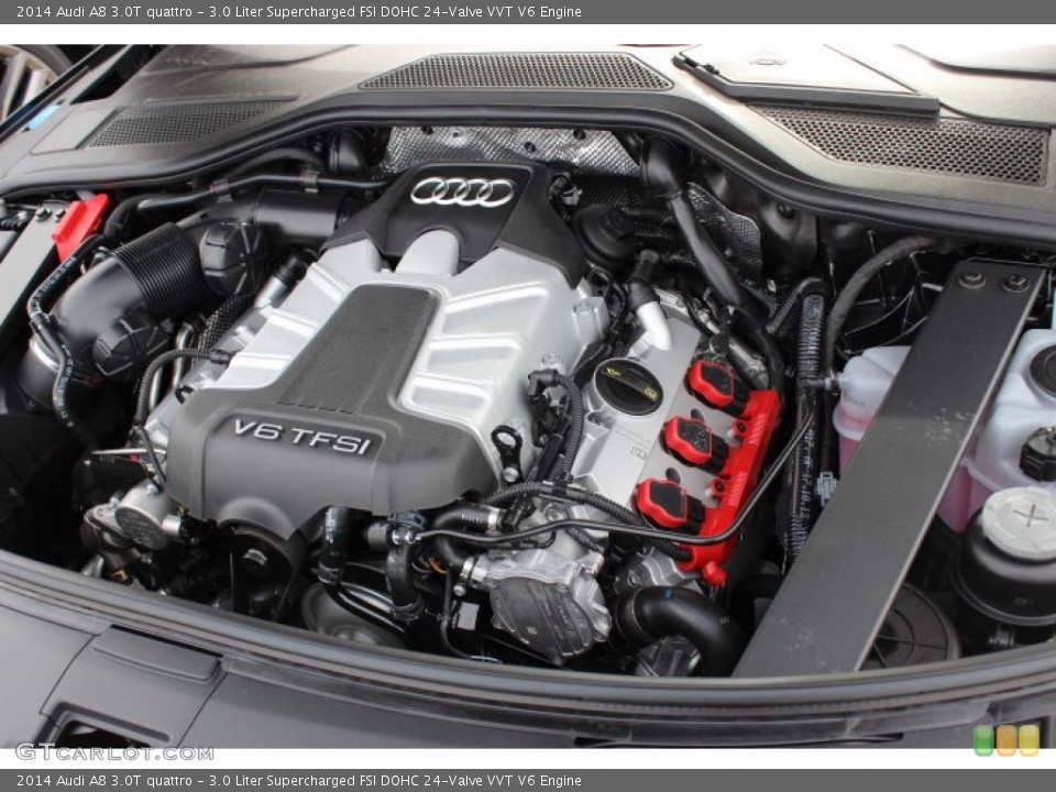 3.0 Liter Supercharged FSI DOHC 24-Valve VVT V6 Engine for the 2014 Audi A8 #89434714