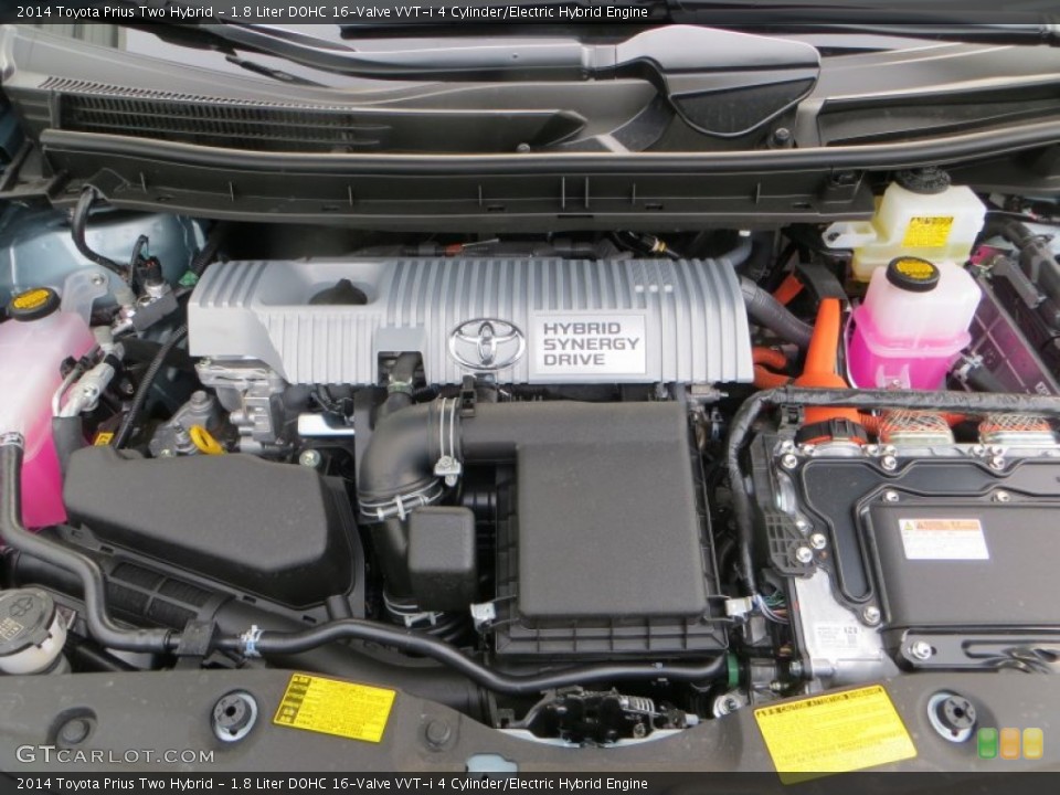 1.8 Liter DOHC 16-Valve VVT-i 4 Cylinder/Electric Hybrid Engine for the 2014 Toyota Prius #89452980