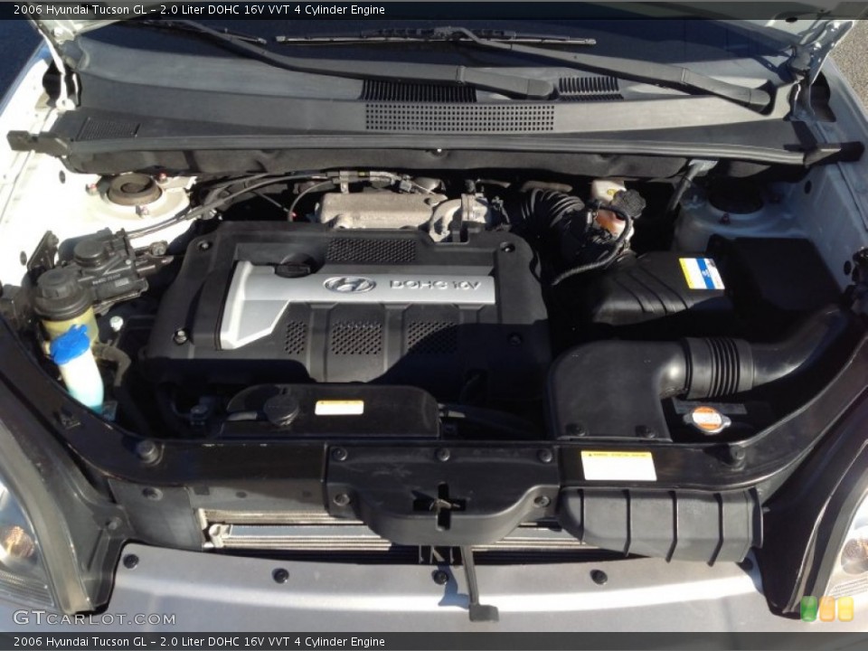 2.0 Liter DOHC 16V VVT 4 Cylinder 2006 Hyundai Tucson Engine