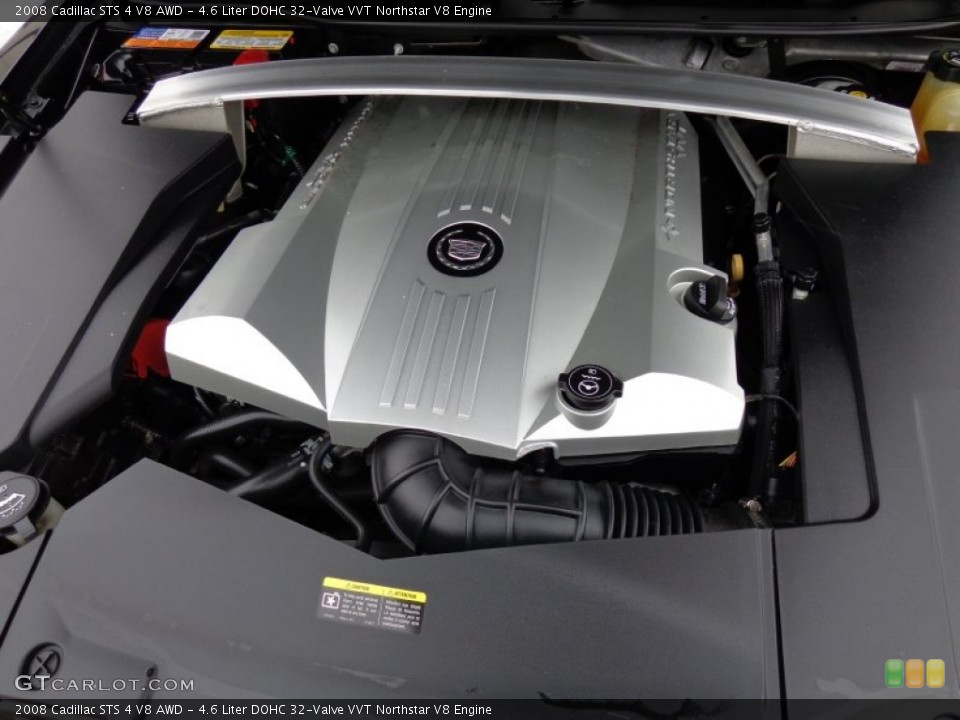 4.6 Liter DOHC 32-Valve VVT Northstar V8 2008 Cadillac STS Engine