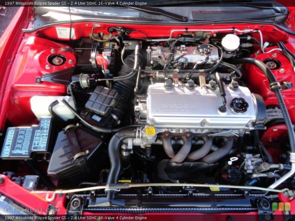 2.4 Liter SOHC 16-Valve 4 Cylinder 1997 Mitsubishi Eclipse Engine