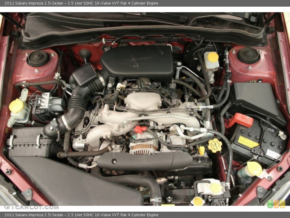 2.5 Liter SOHC 16-Valve VVT Flat 4 Cylinder Engine for the 2011 Subaru Impreza #89536414