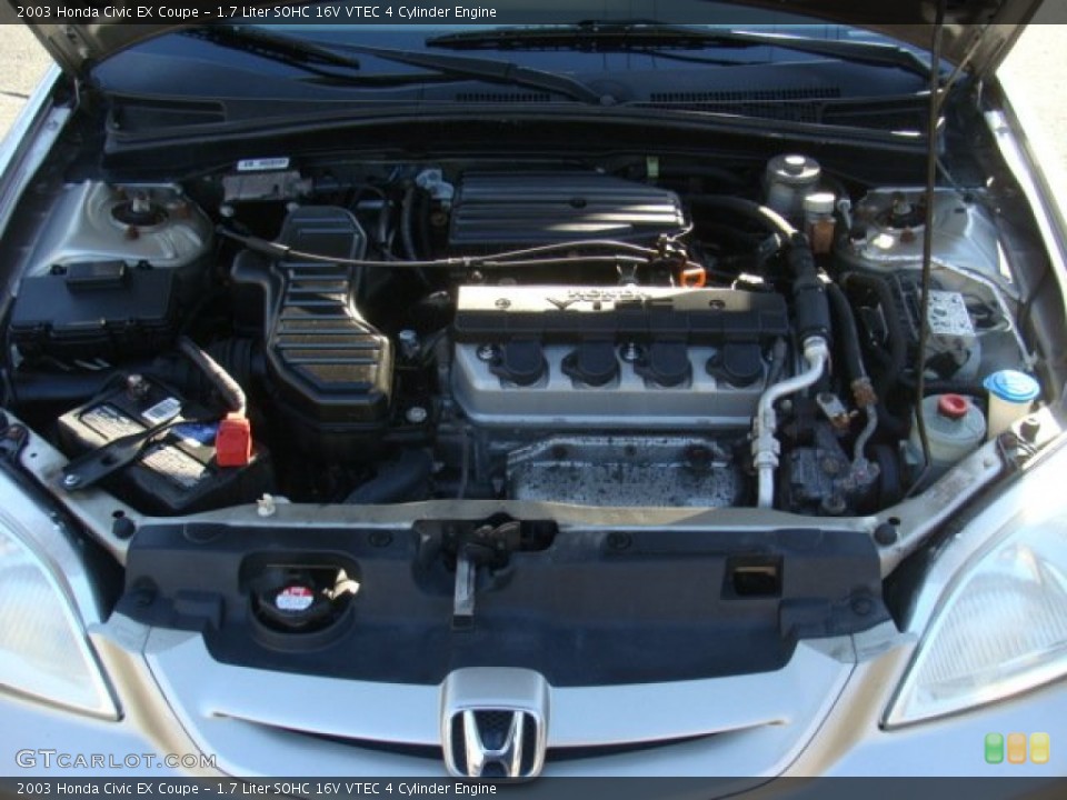 1.7 Liter SOHC 16V VTEC 4 Cylinder Engine for the 2003 Honda Civic #89538460