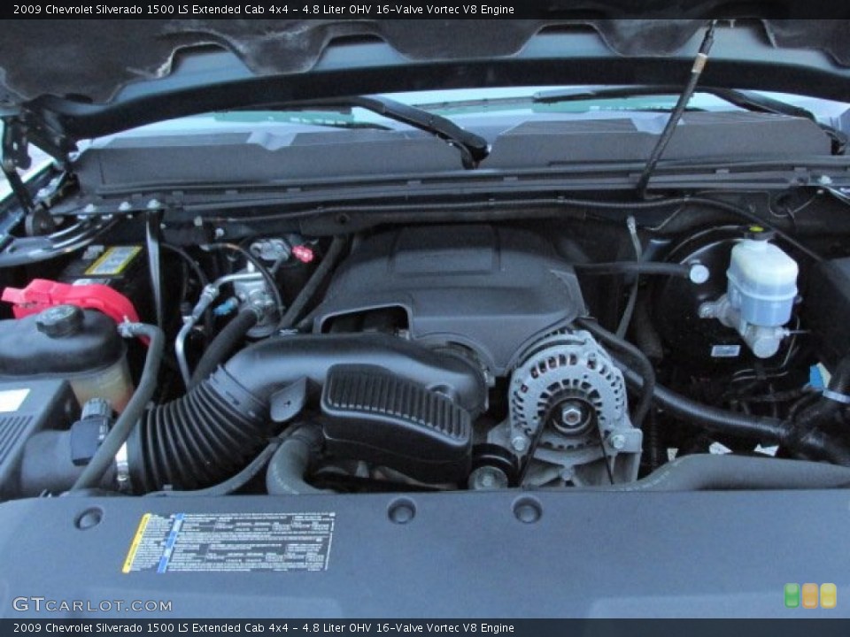 4.8 Liter OHV 16-Valve Vortec V8 Engine for the 2009 Chevrolet Silverado 1500 #89559732