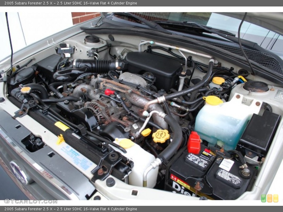 2.5 Liter SOHC 16-Valve Flat 4 Cylinder Engine for the 2005 Subaru Forester #89648892