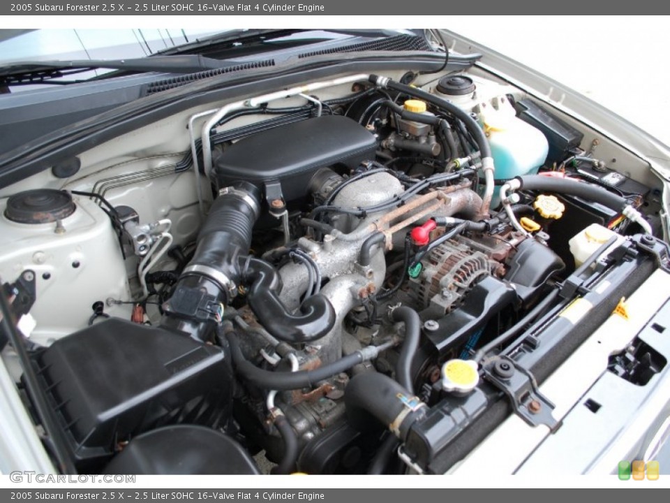 2.5 Liter SOHC 16-Valve Flat 4 Cylinder Engine for the 2005 Subaru Forester #89650725