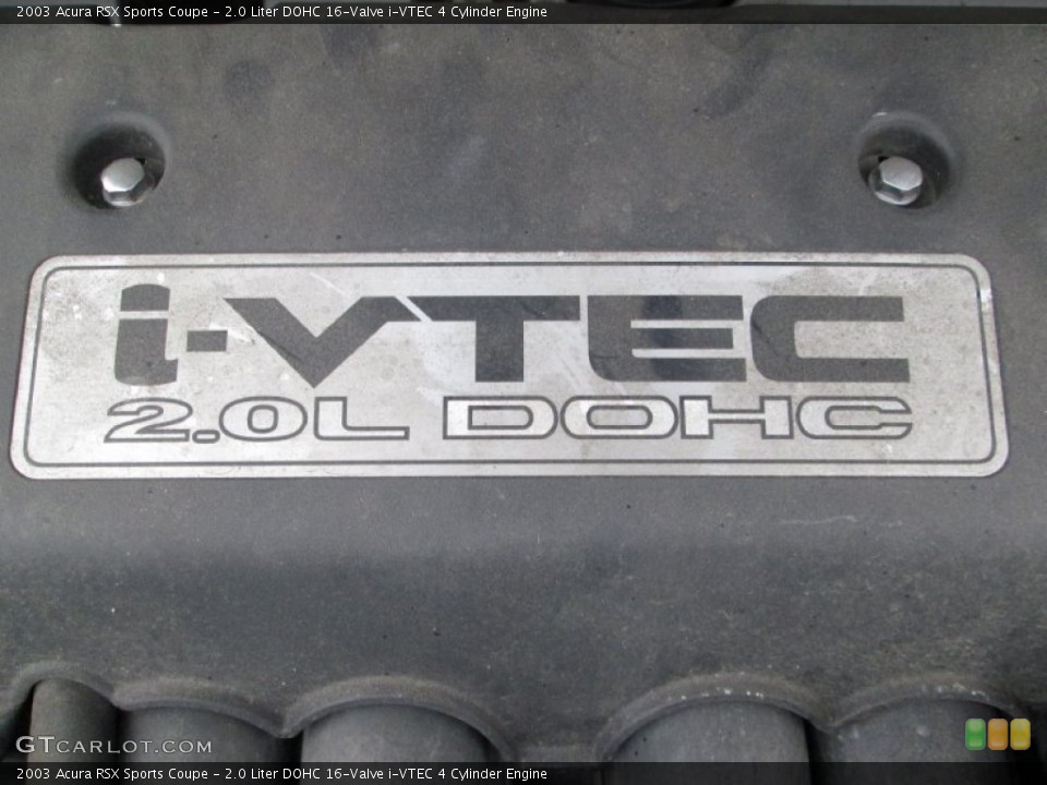 2.0 Liter DOHC 16-Valve i-VTEC 4 Cylinder 2003 Acura RSX Engine