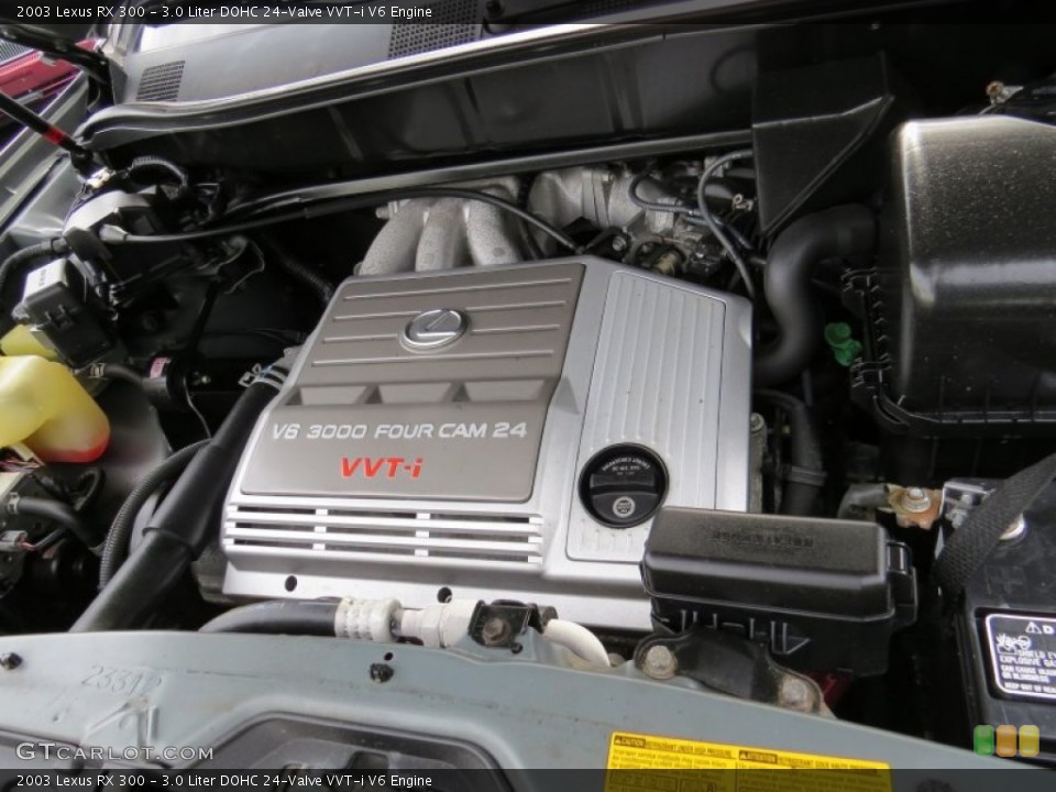 3.0 Liter DOHC 24-Valve VVT-i V6 2003 Lexus RX Engine