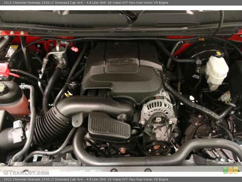 4.8 Liter OHV 16-Valve VVT Flex-Fuel Vortec V8 Engine for the 2013 Chevrolet Silverado 1500 #89688865