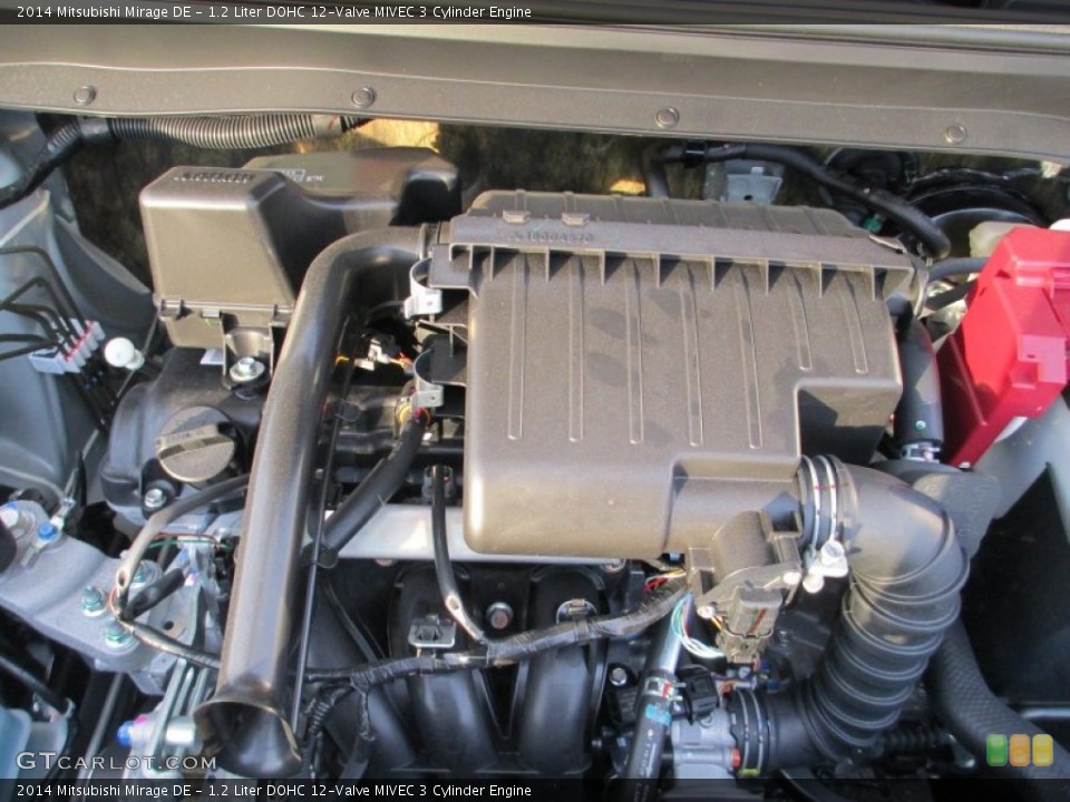 1.2 Liter DOHC 12-Valve MIVEC 3 Cylinder Engine for the 2014 Mitsubishi Mirage #89748925