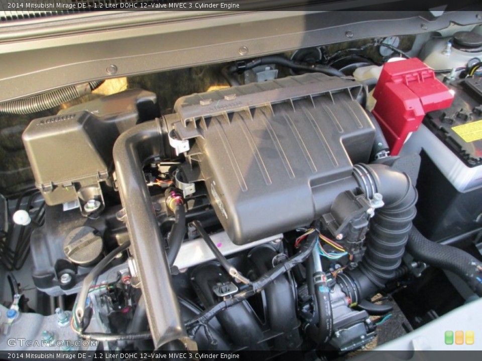 1.2 Liter DOHC 12-Valve MIVEC 3 Cylinder Engine for the 2014 Mitsubishi Mirage #89748952