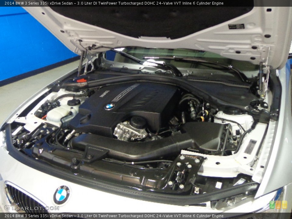 3.0 Liter DI TwinPower Turbocharged DOHC 24-Valve VVT Inline 6 Cylinder 2014 BMW 3 Series Engine