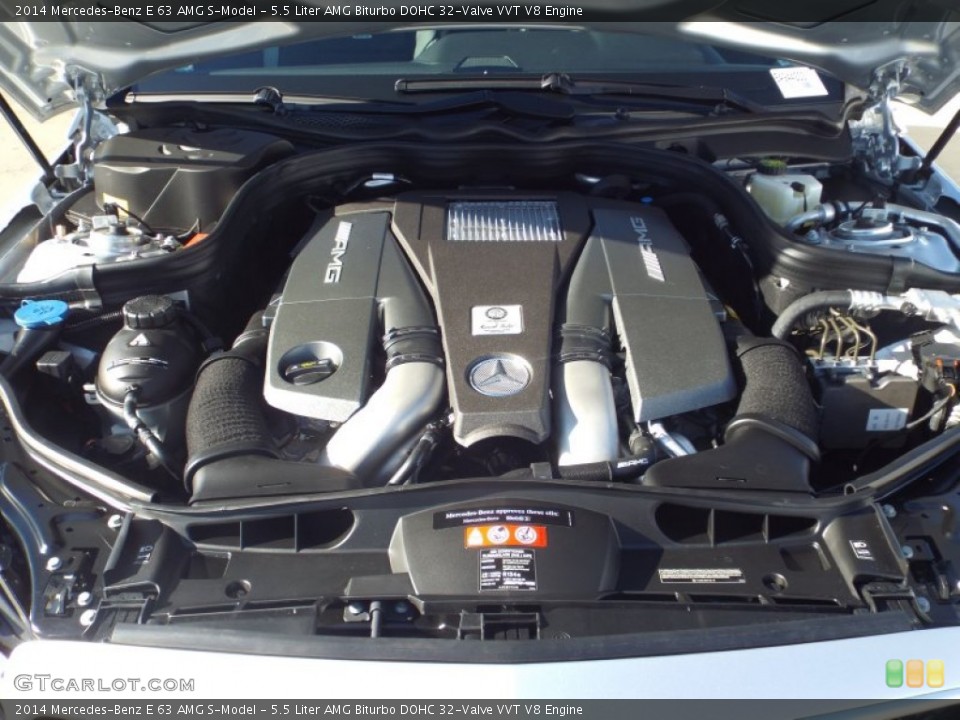 5.5 Liter AMG Biturbo DOHC 32-Valve VVT V8 Engine for the 2014 Mercedes-Benz E #89763701