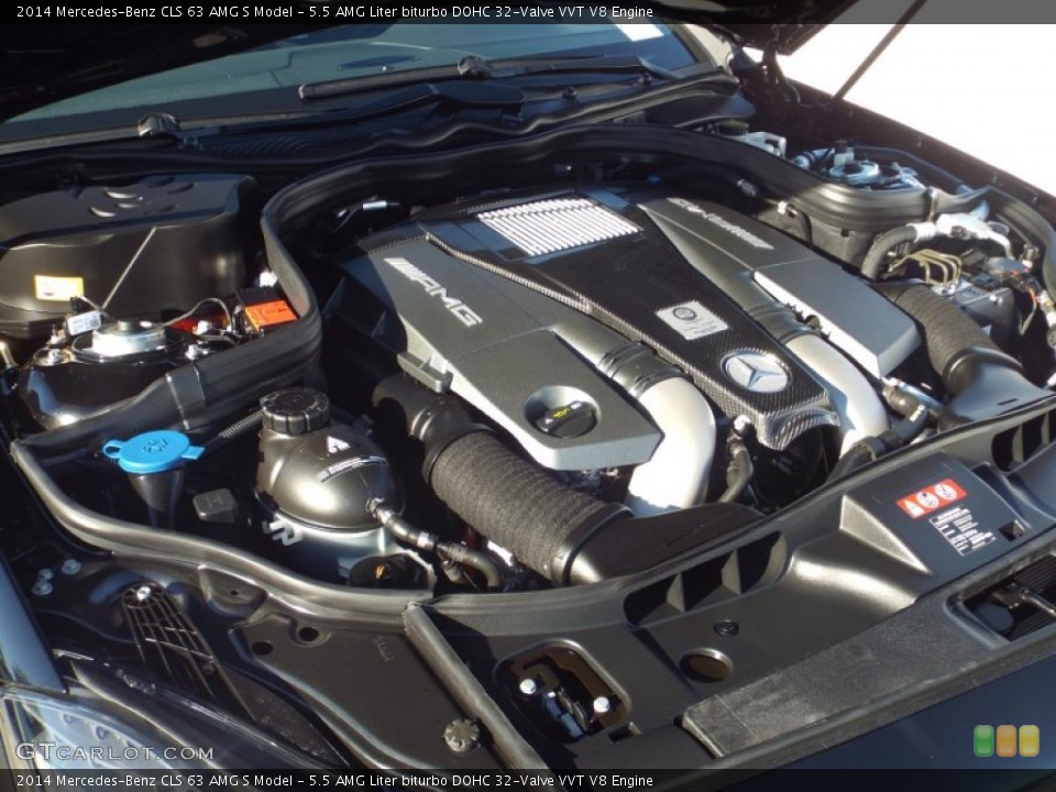 5.5 AMG Liter biturbo DOHC 32-Valve VVT V8 Engine for the 2014 Mercedes-Benz CLS #89767394