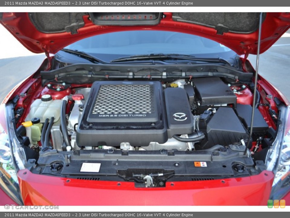 2.3 Liter DISI Turbocharged DOHC 16-Valve VVT 4 Cylinder 2011 Mazda MAZDA3 Engine