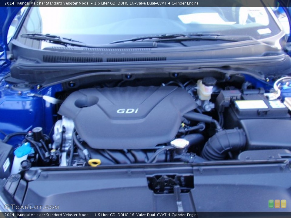 1.6 Liter GDI DOHC 16-Valve Dual-CVVT 4 Cylinder 2014 Hyundai Veloster Engine