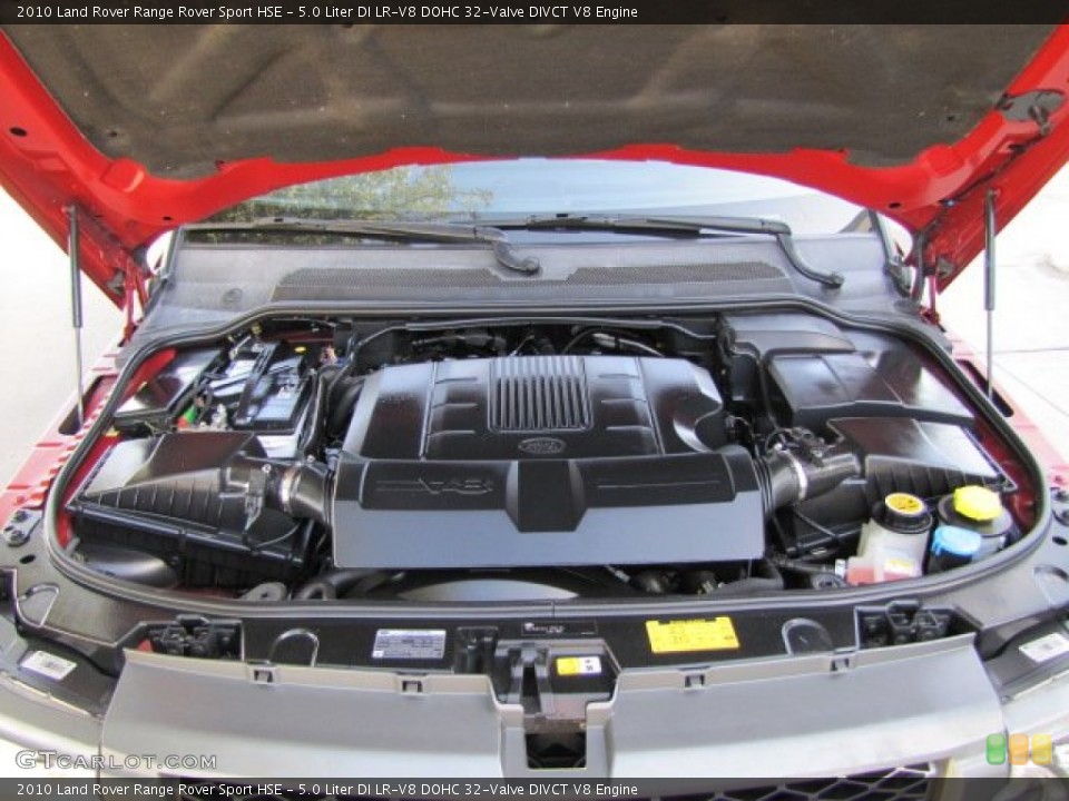 5.0 Liter DI LR-V8 DOHC 32-Valve DIVCT V8 Engine for the 2010 Land Rover Range Rover Sport #89829266