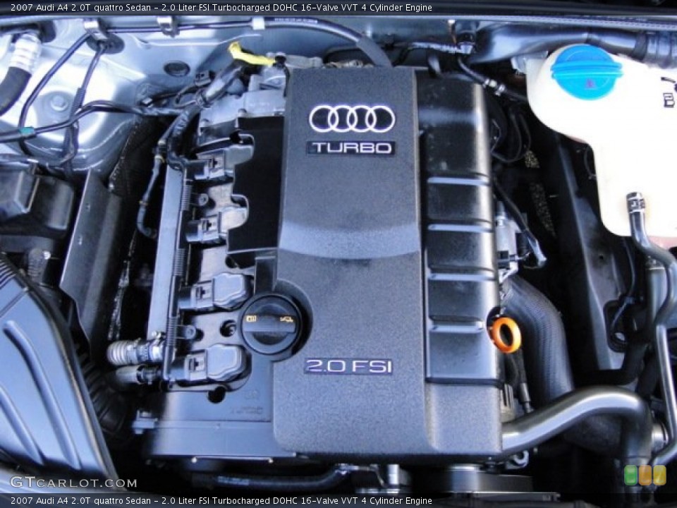 2.0 Liter FSI Turbocharged DOHC 16-Valve VVT 4 Cylinder Engine for the 2007 Audi A4 #89869777