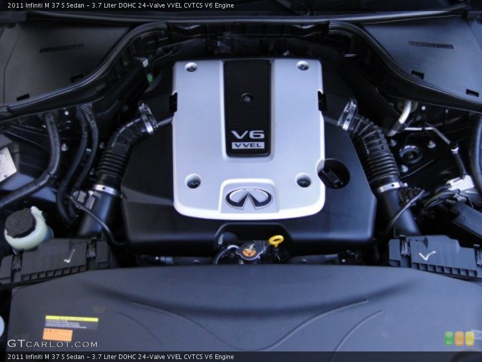 3.7 Liter DOHC 24-Valve VVEL CVTCS V6 2011 Infiniti M Engine