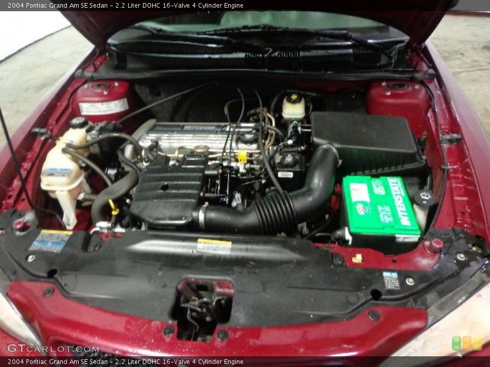 2.2 Liter DOHC 16-Valve 4 Cylinder 2004 Pontiac Grand Am Engine