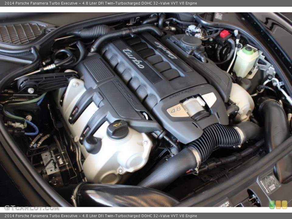 4.8 Liter DFI Twin-Turbocharged DOHC 32-Valve VVT V8 Engine for the 2014 Porsche Panamera #89885968