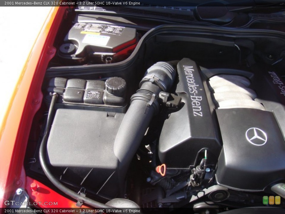 3.2 Liter SOHC 18-Valve V6 2001 Mercedes-Benz CLK Engine