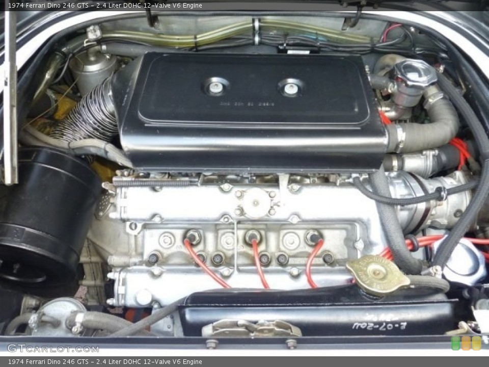 2.4 Liter DOHC 12-Valve V6 1974 Ferrari Dino Engine