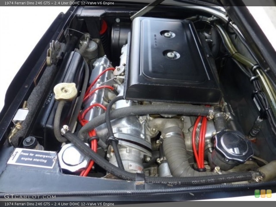 2.4 Liter DOHC 12-Valve V6 Engine for the 1974 Ferrari Dino #89939471
